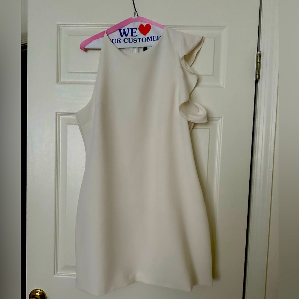Lulu’s Dinah White Shoulder Dress- Size XL